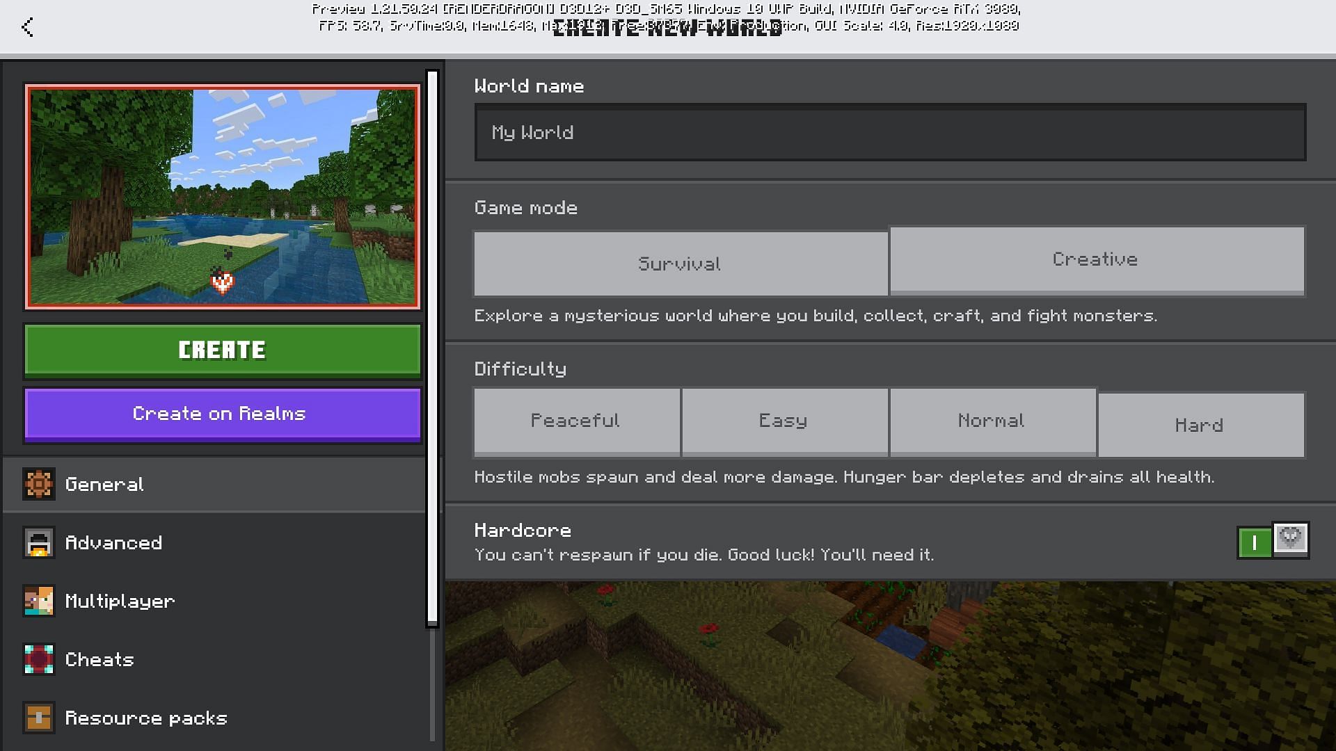 The Hardcore game mode arrives with the Minecraft Java Bundles of Bravery drop (Image via Mojang Studios)