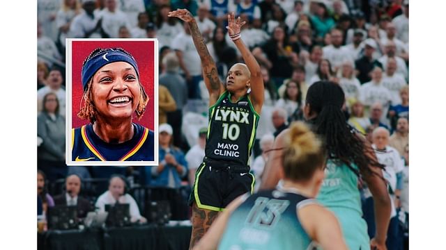 NaLyssa Smith in stitches after seeingLynx star Courtney Williams