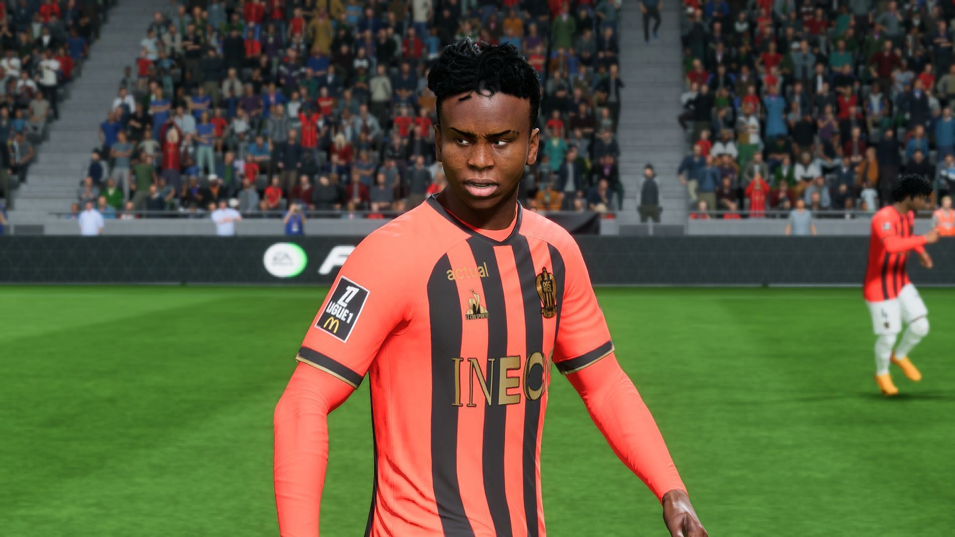 Moise Bombito as seen in the game (Image via EA Sports)