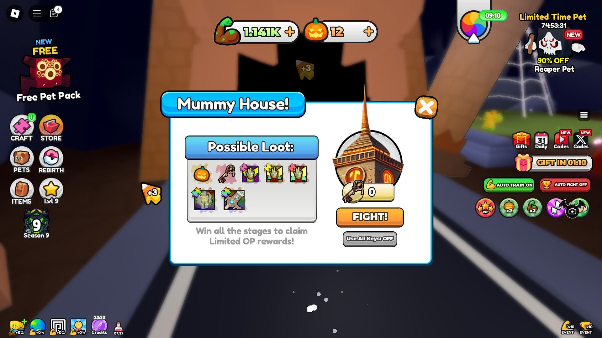 The Mummy House, the first Tower of the event (Image via Roblox)