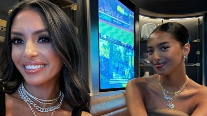 In Photos: Kobe Bryant's wife Vanessa Bryant and daughter Natalia exude elegance in traditional Indian lehenga skirts