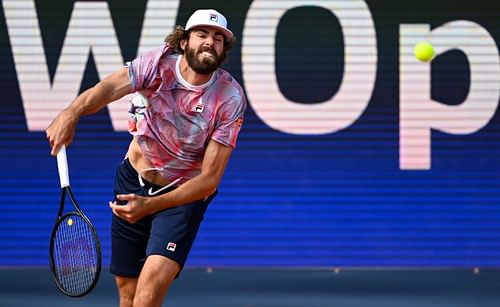 Reilly Opelka playing at a tournament [Image Source: Getty Images]