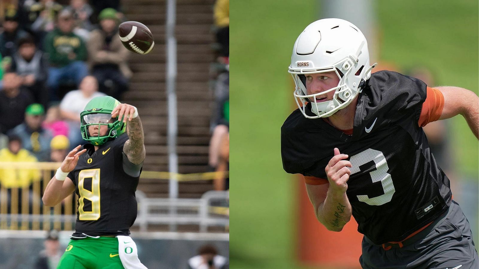 QBs Dillon Gabriel and Quinn Ewers lead the top two undefeated teams left in college football after Week 7. (Photo Credits: IMAGN)