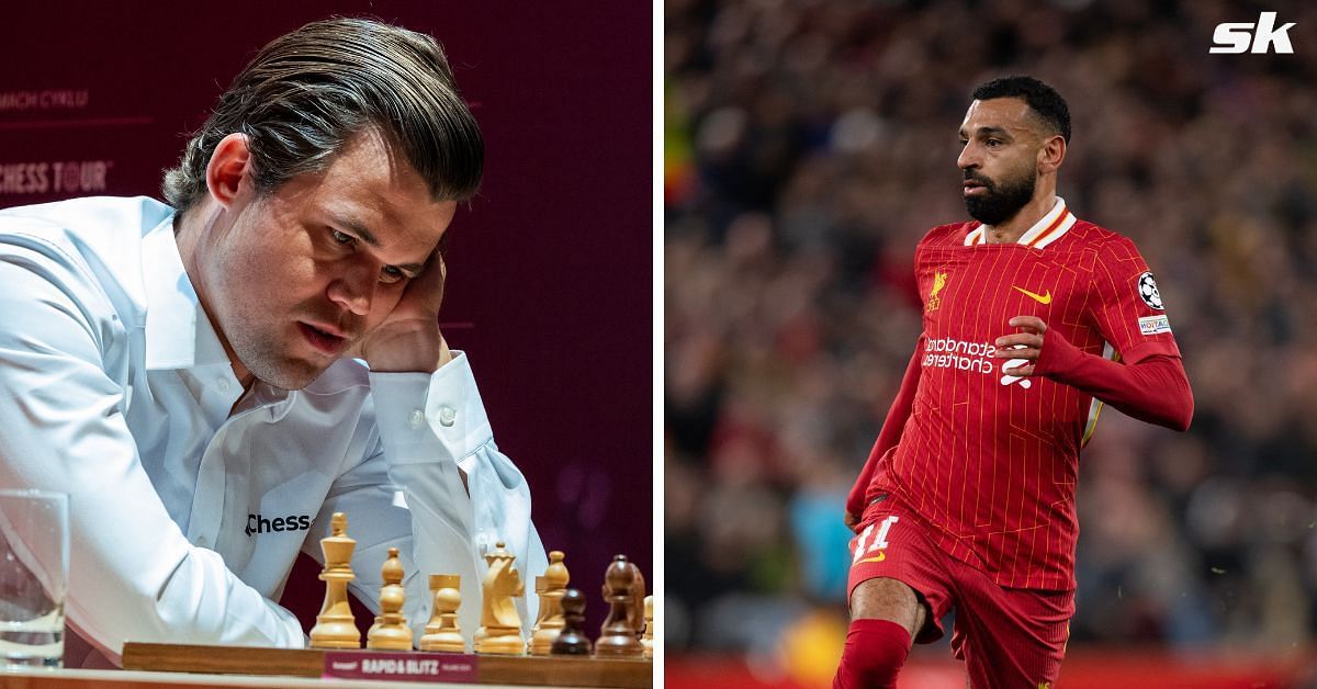 Carlsen is a fan of Mohamed Salah
