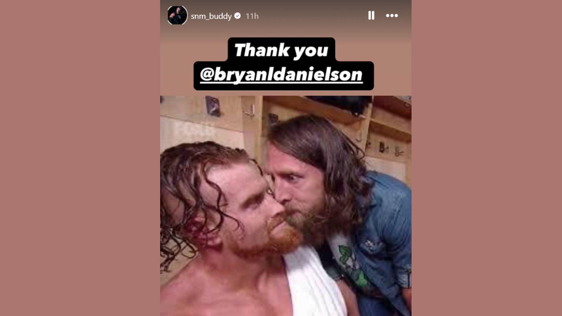 Buddy Matthews and Bryan Danielson worked together in WWE (Image via Matthews&#039; Instagram handle)