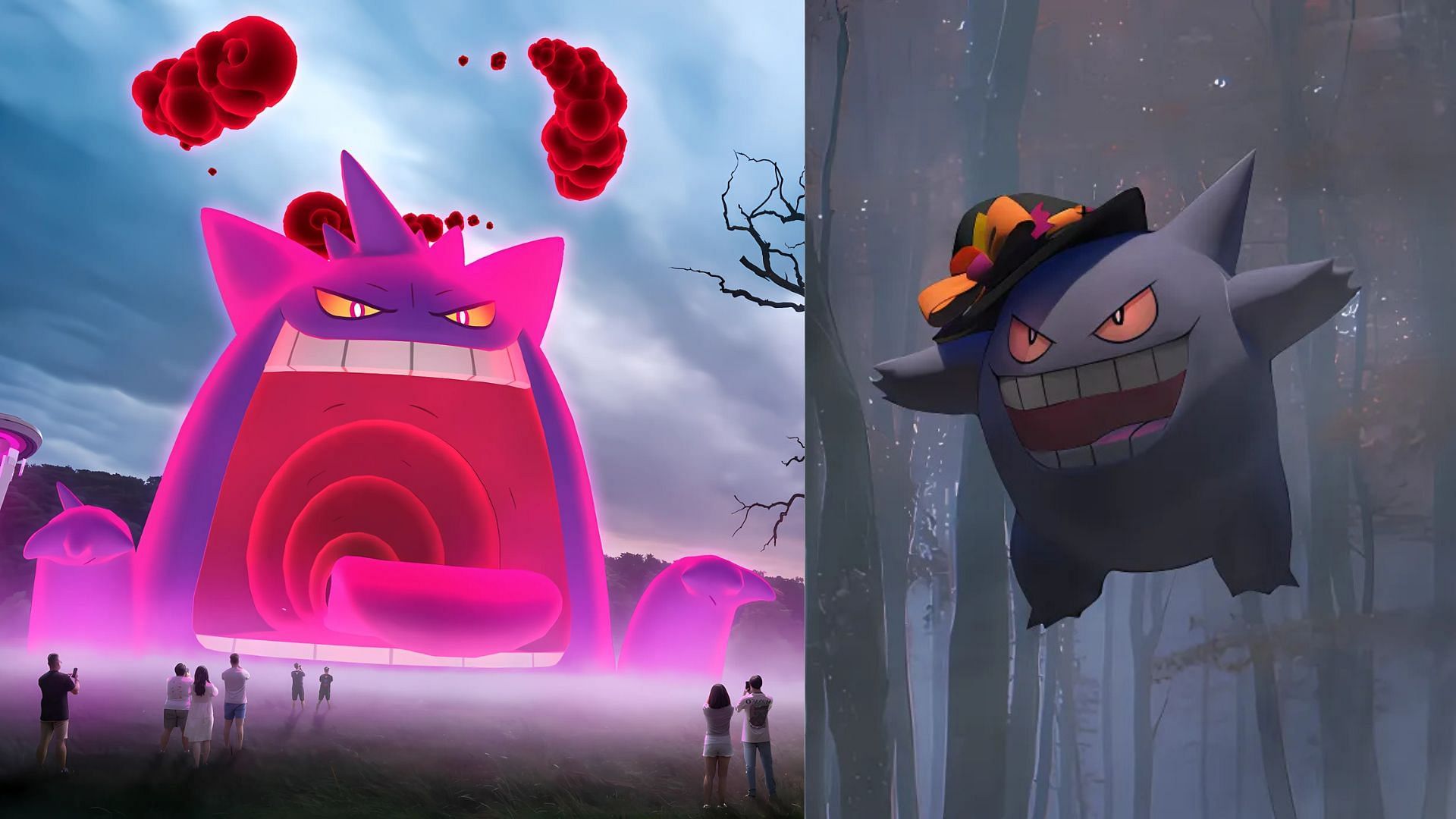 Gigantamax and Spooky Festival Gengar (Image via The Pokemon Company)