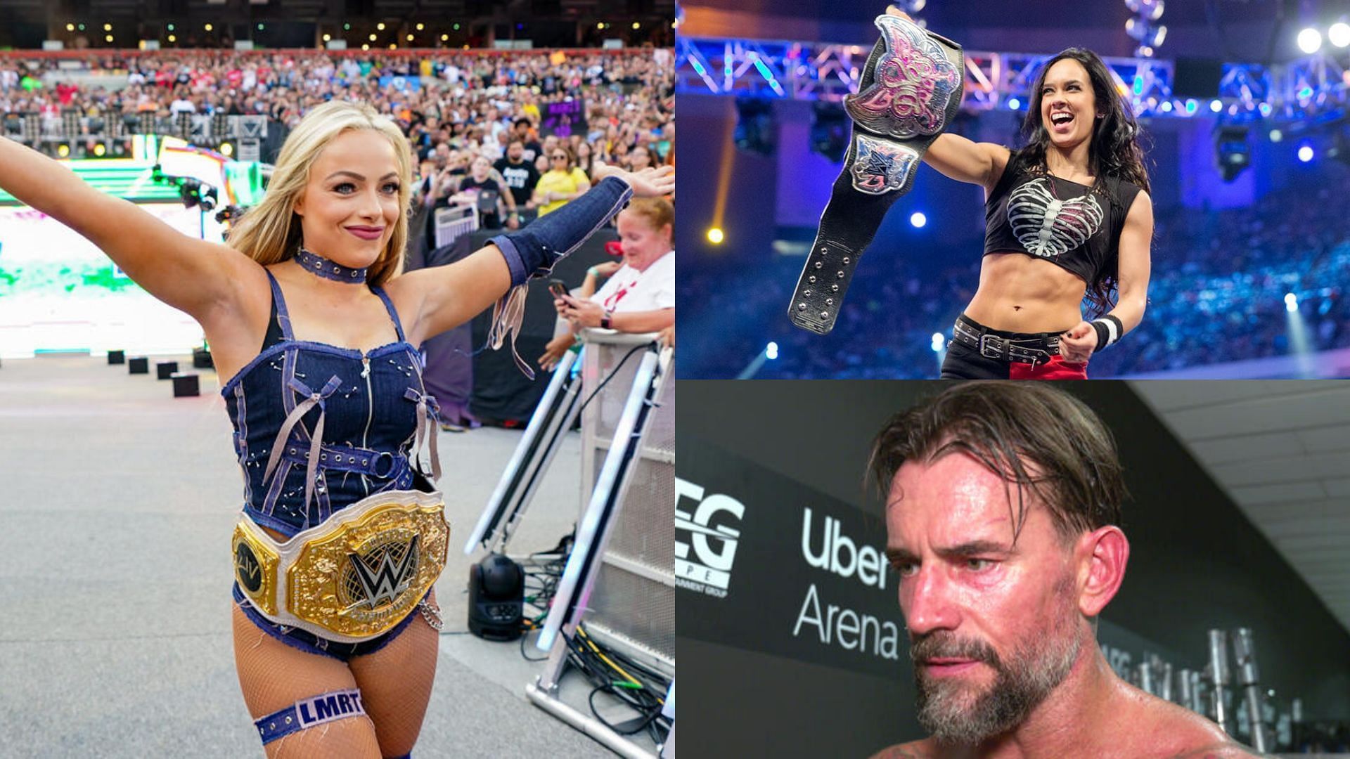 Liv Morgan (left) took a dig at CM Punk (Image Credits: WWE.com)