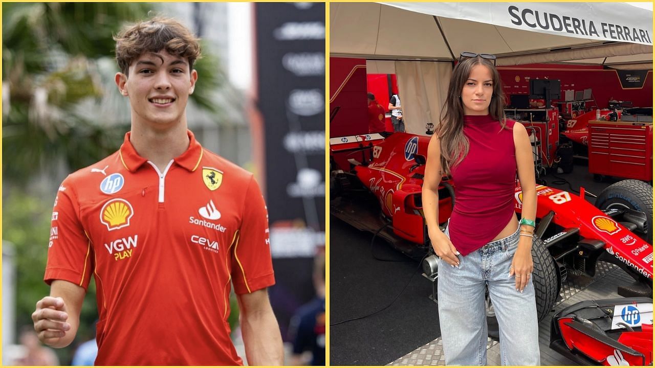 Oliver Bearman and Bella James (from Left) Credit: Getty Images and instagram.com/bxllajames