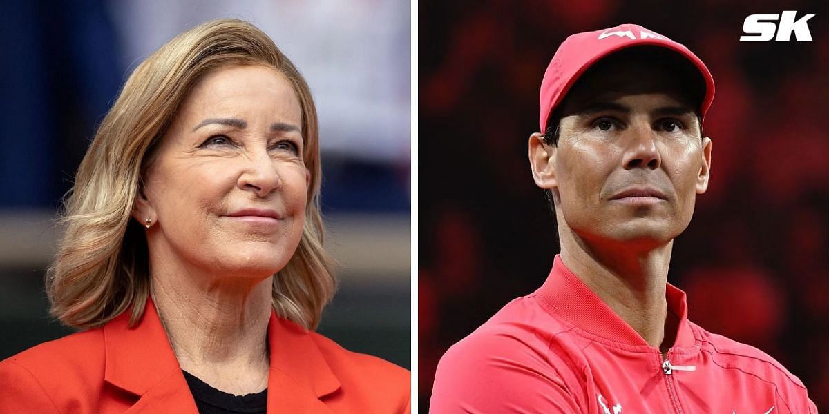 Chris Evert (L), Rafael Nadal (R) (Image source: Getty)