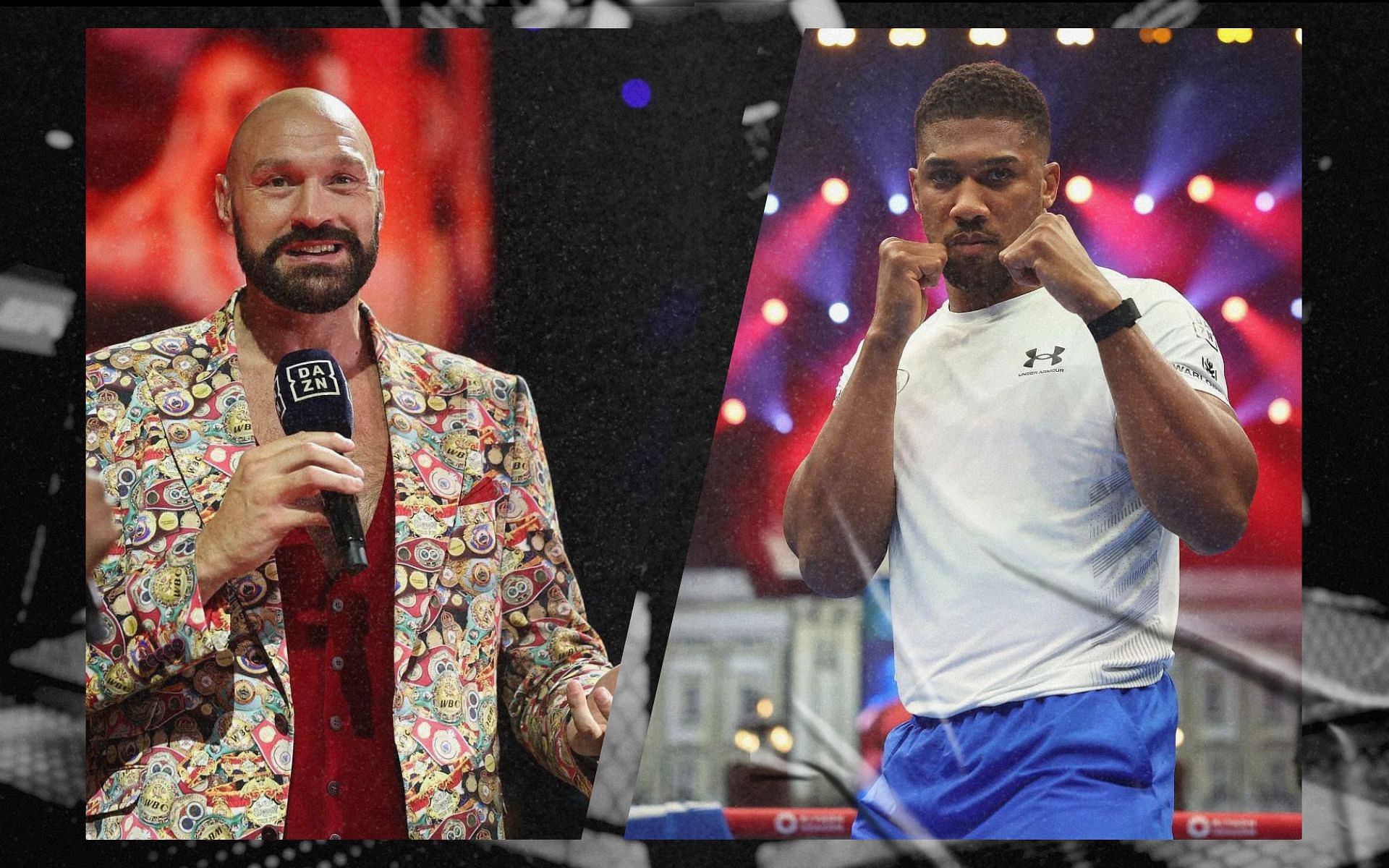 Tyson Fury (left) weighs in on his potential fight with Anthony Joshua (right). [Image courtesy: Getty Images]