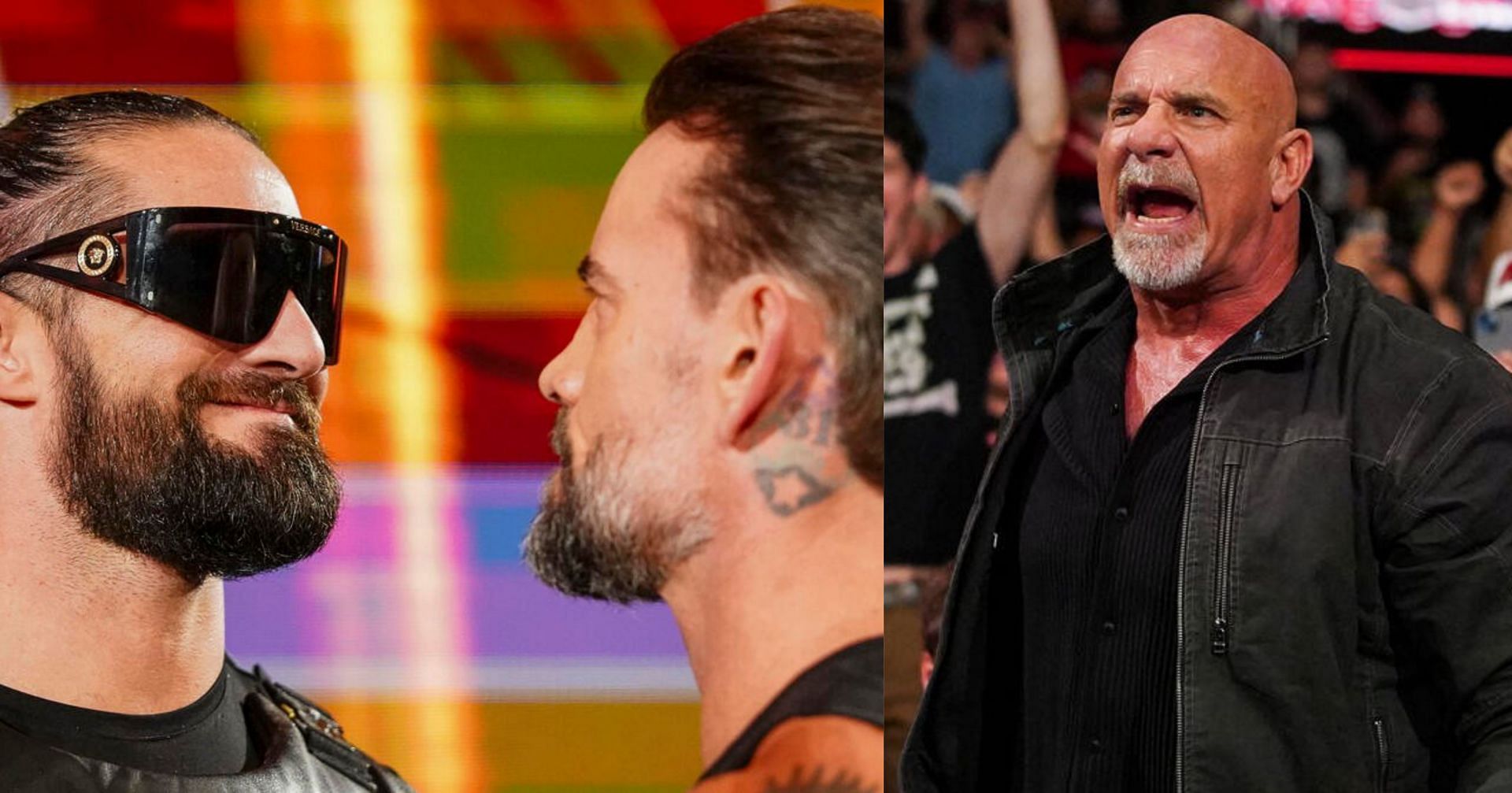 Seth Rollins, CM Punk &amp; Goldberg 