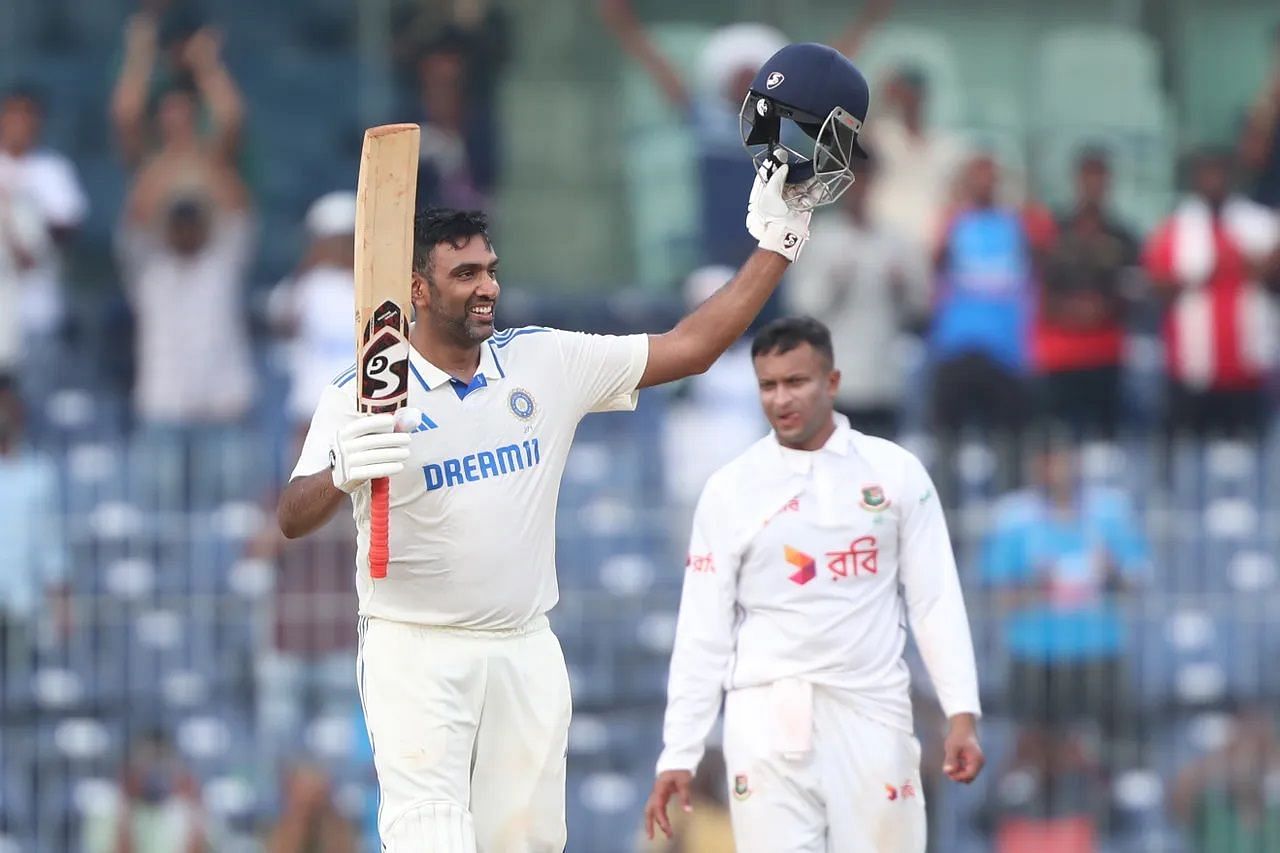 Ravichandran Ashwin scored a century in the Chennai Test against Bangladesh. [P/C: BCCI]