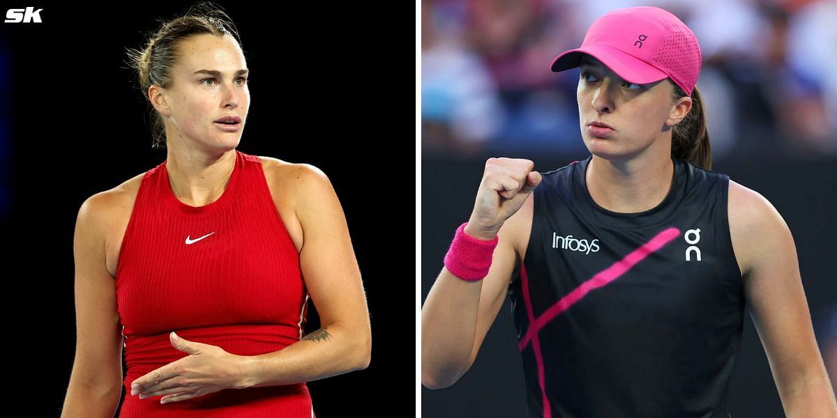 Aryna Sabalenka (L) and Iga Swiatek (R) (Image Source: Getty)