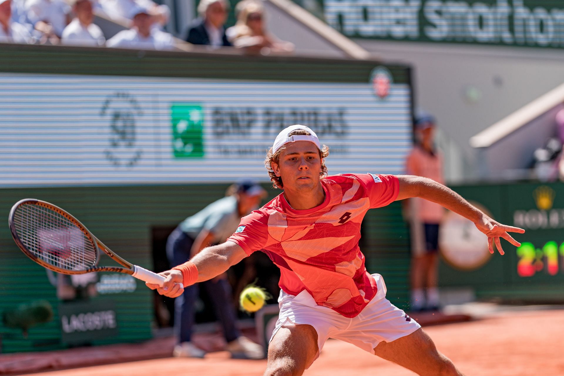 Kovacevic in action in the 2023 French Open - Day Two - Source: Getty