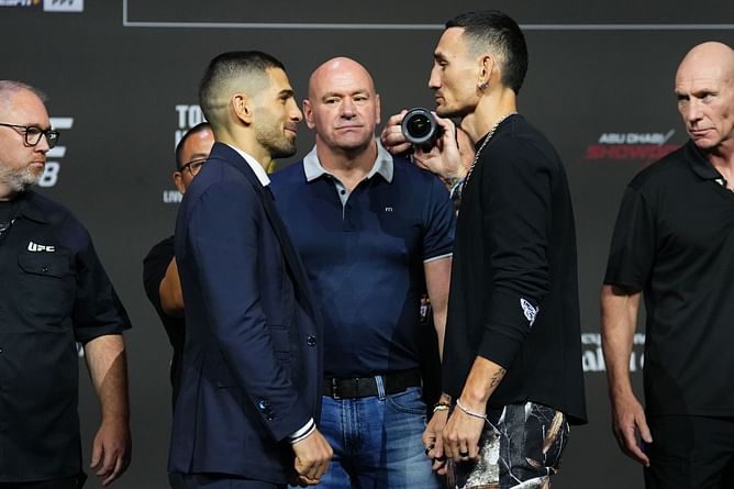 Ilia Topuria shuts down talks of Max Holloway moving up to lightweight after UFC 308: "I don't care about him"