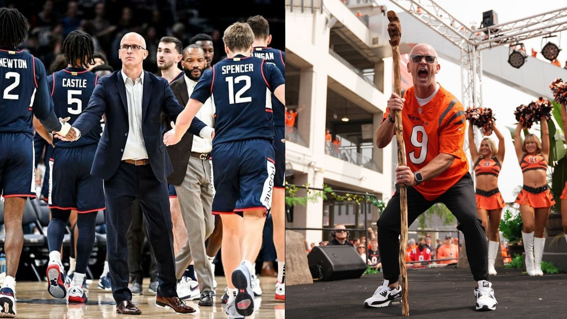 Coach Dan Hurley &amp; the UConn team (Hurley