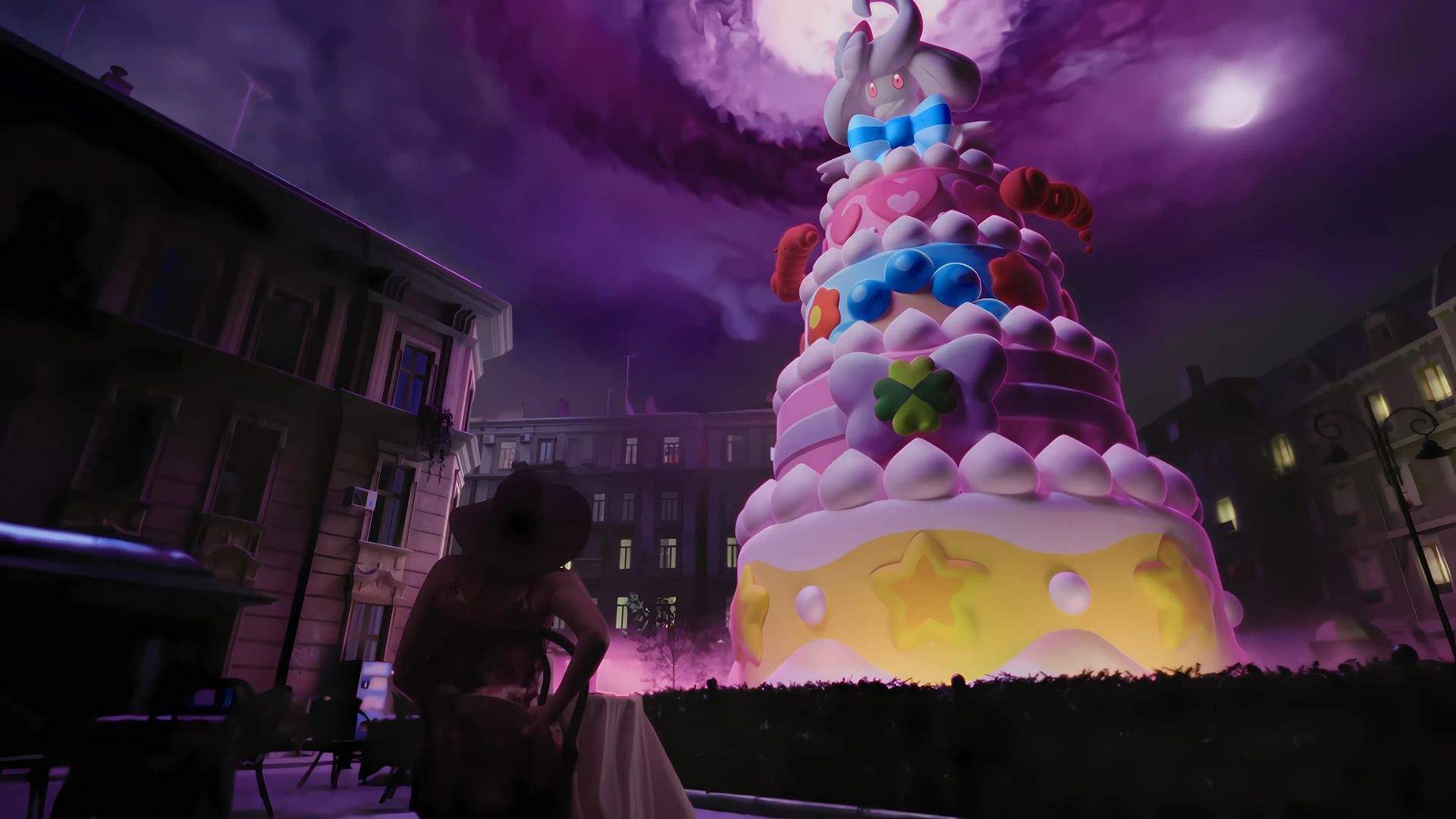 Gigantamax Alcremie as seen in the Cinematic Trailer (Image via The Pokemon Company)