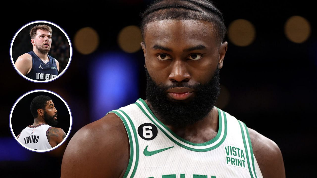 Jaylen Brown comes up with rare musical analogy to describe guarding Luka Doncic and Kyrie Irving (Source NBA.com)