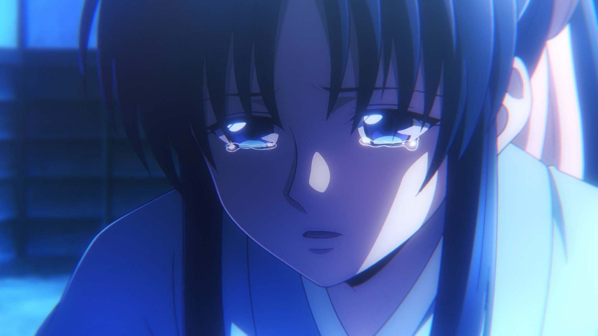 Rurouni Kenshin season 2 episode 2 will likely see Kaoru still sad over Kenshin&#039;s departure, but pushing through (Image via Liden Films)