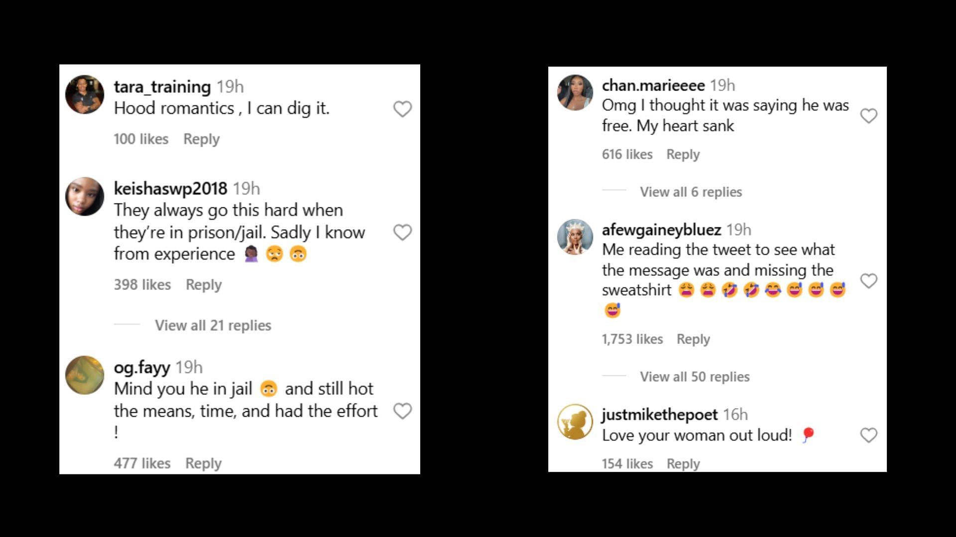 Online reactions (Images via Instagram/theshaderoom)