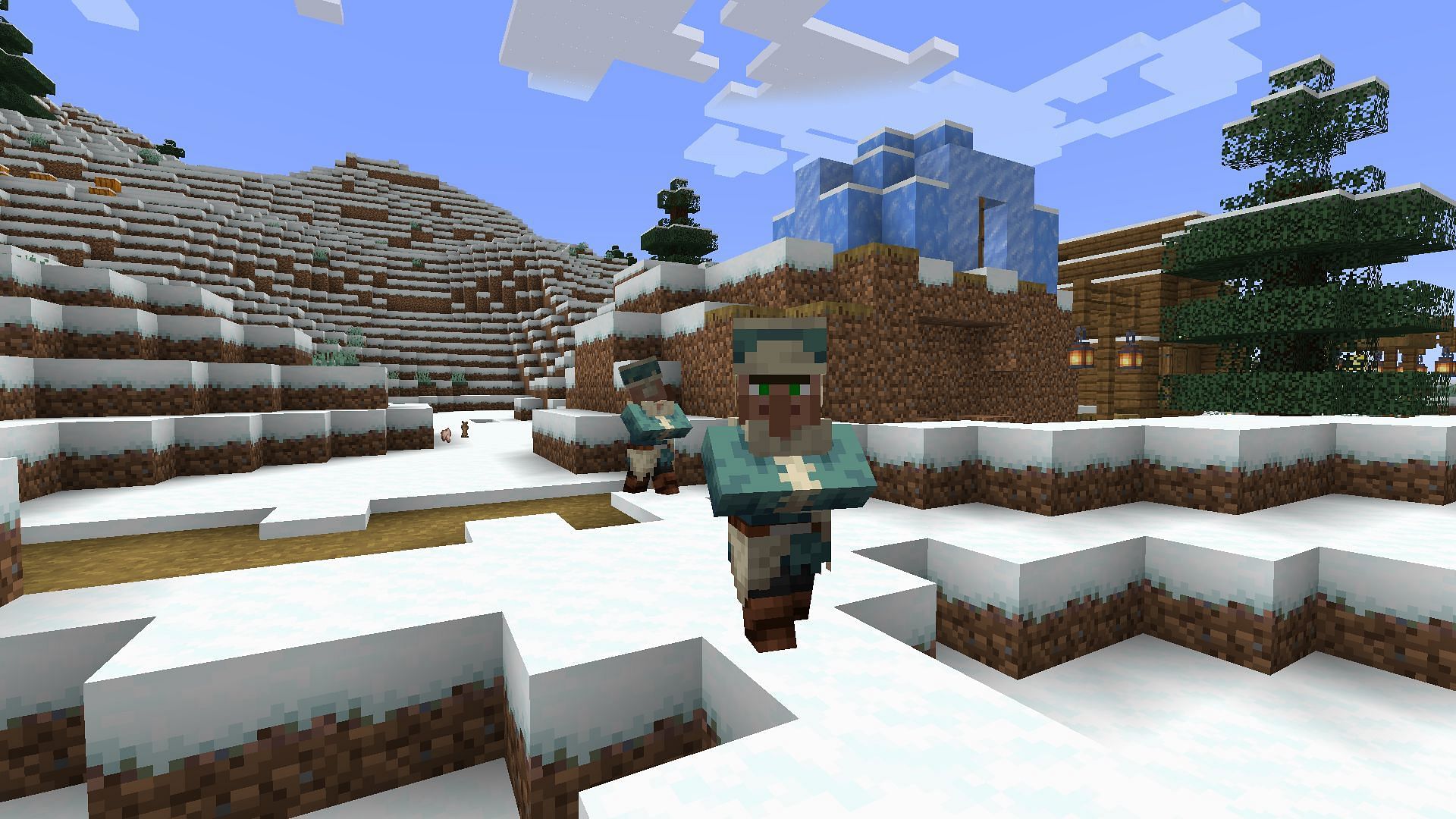 Minecraft snowy village seed (Image via Mojang)