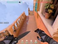 Follow the footprints to start the course (Image via Riot Games)