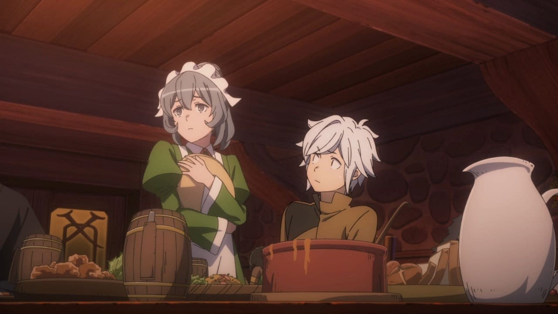 Bell and Syr in Danmachi season 5 episode 1 (Image via J.C.Staff)