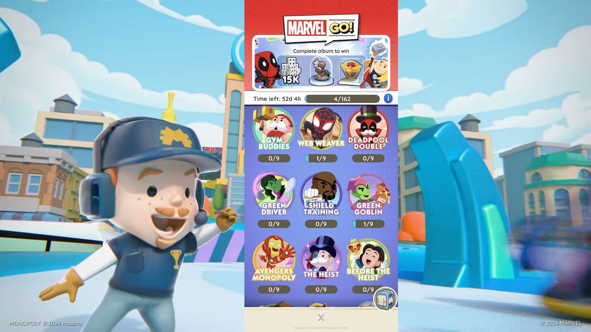 Marvel Album in Monopoly Go (Image via Scopely)