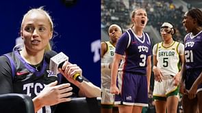 “I rebuke you”: TCU’s Hailey Van Lith gives animated reaction after Madison Connor beats her at a fun challenge