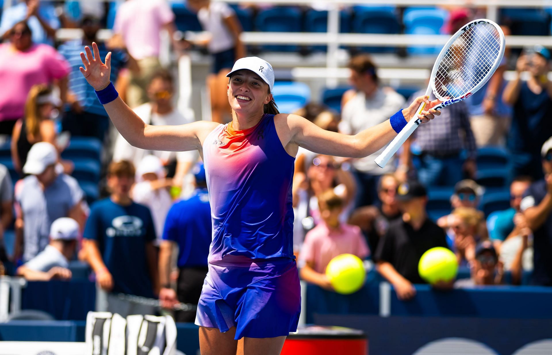 Iga Swiatek at the Cincinnati Open 2024. (Photo: Getty)