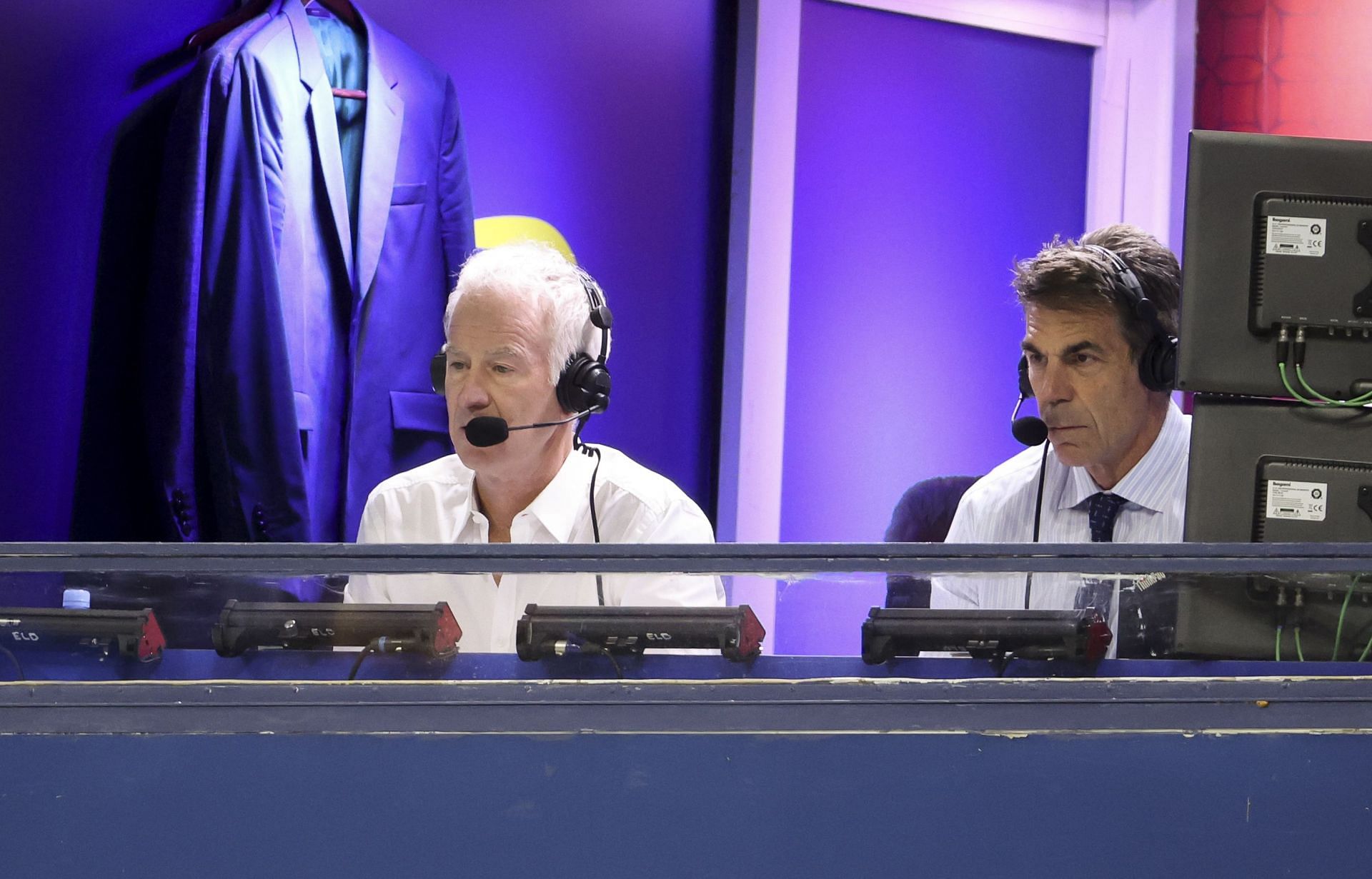 John McEnroe (L) and Chris Fowler pictured at the 2022 US Open | Image - Source: Getty