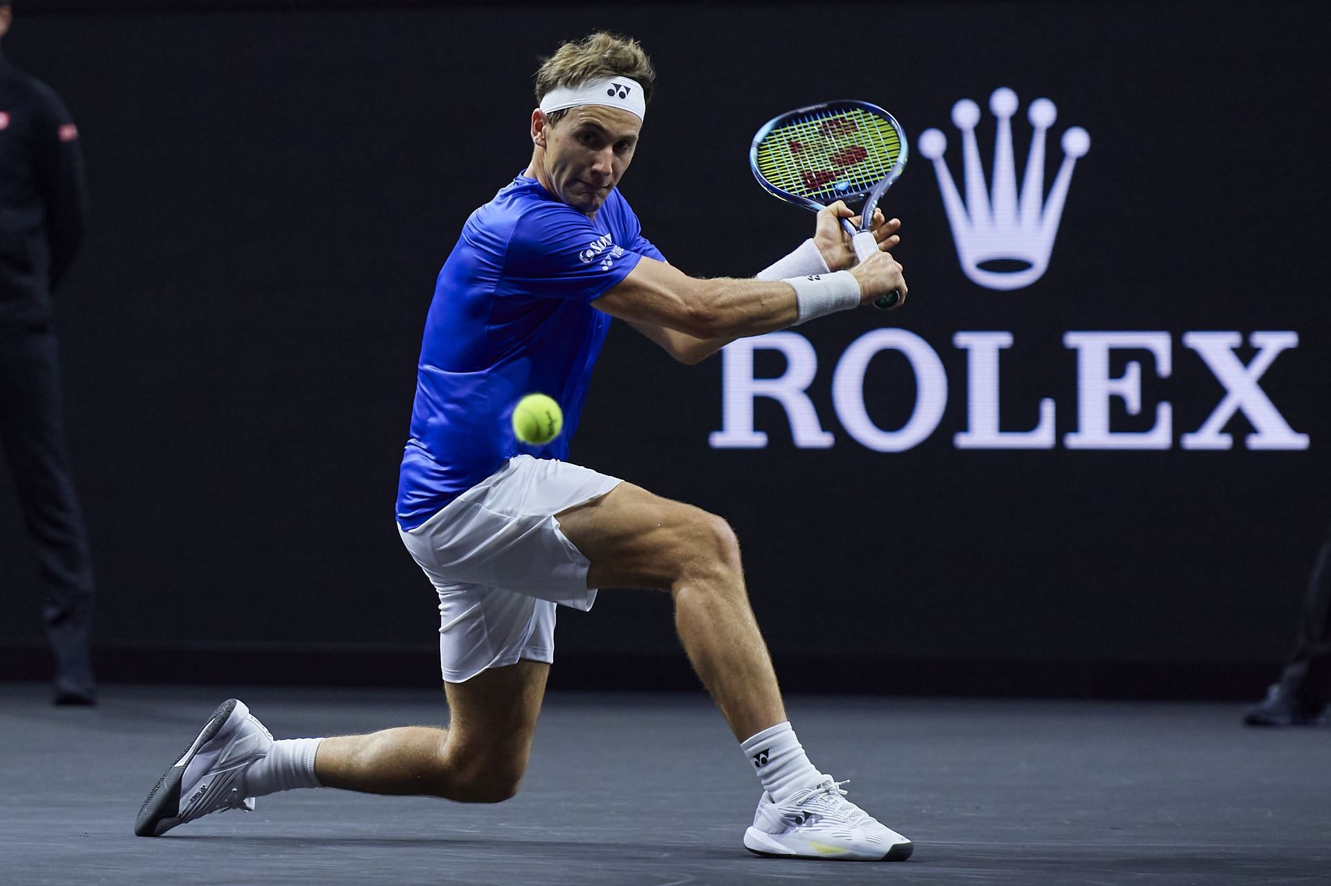 Casper Ruud in action at the 2024 Laver Cup (Picture: Getty)