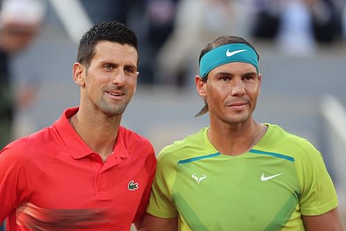 Novak Djokovic and Rafael Nadal (Source: Getty)