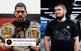 "One's a warrior, one's a b*tch" - Fans get into heated debate as Alex Pereira matches Khabib Nurmagomedov's UFC record in just 175 days