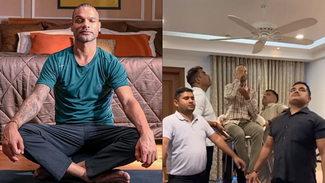 'पंखे वाले बाबा की...' - शिखर धवन ने शेयर किया मजेदार वीडियो; वायरल ट्रेंड को बखूबी किया कॉपी