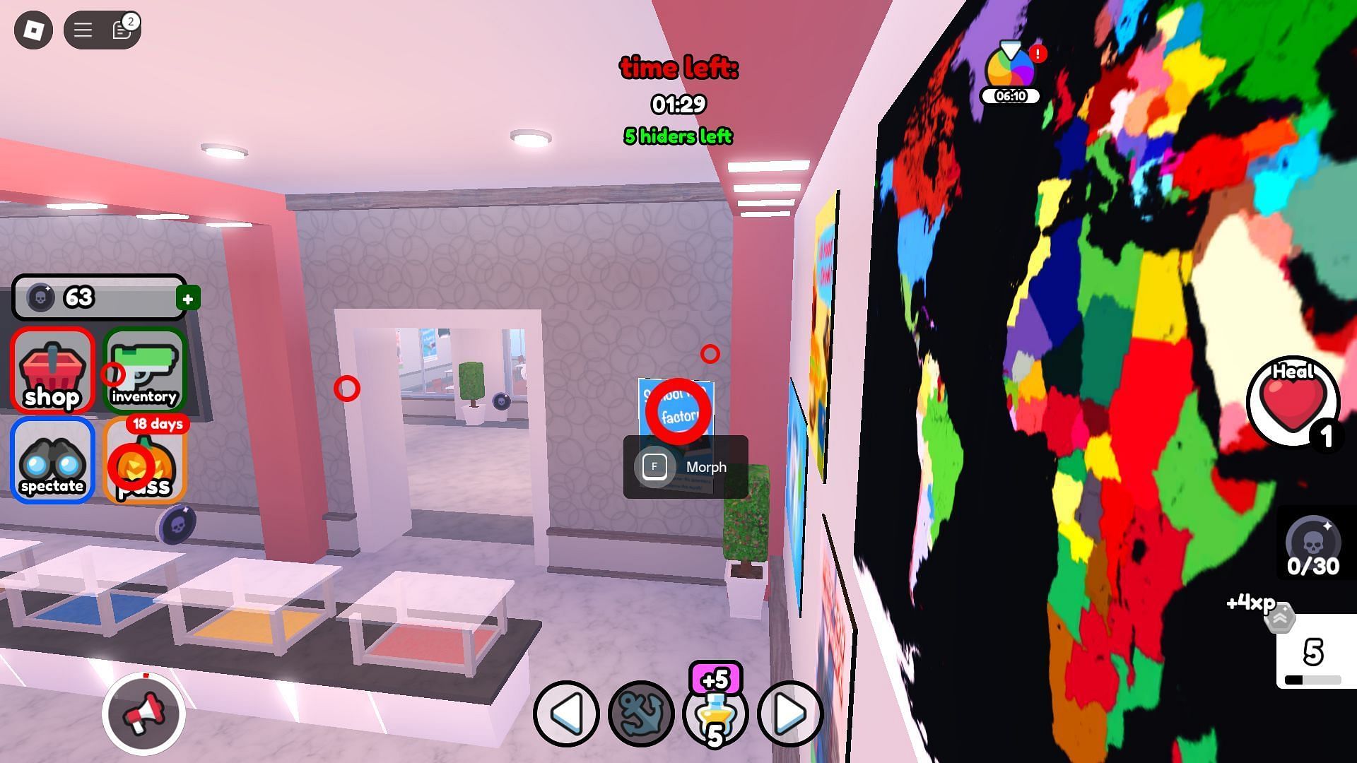 Use the whistling sound to locate Hiders (Image via Roblox)