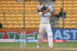 What is Rohit Sharma's record in Test cricket at the Maharashtra Cricket Association Stadium in Pune?