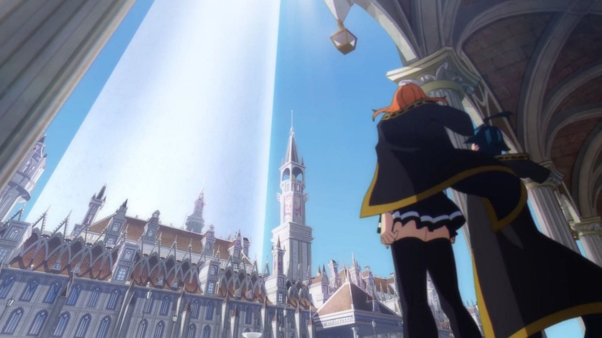 Will looks at the Tower (Image via Actas and Bandai Namco Pictures)