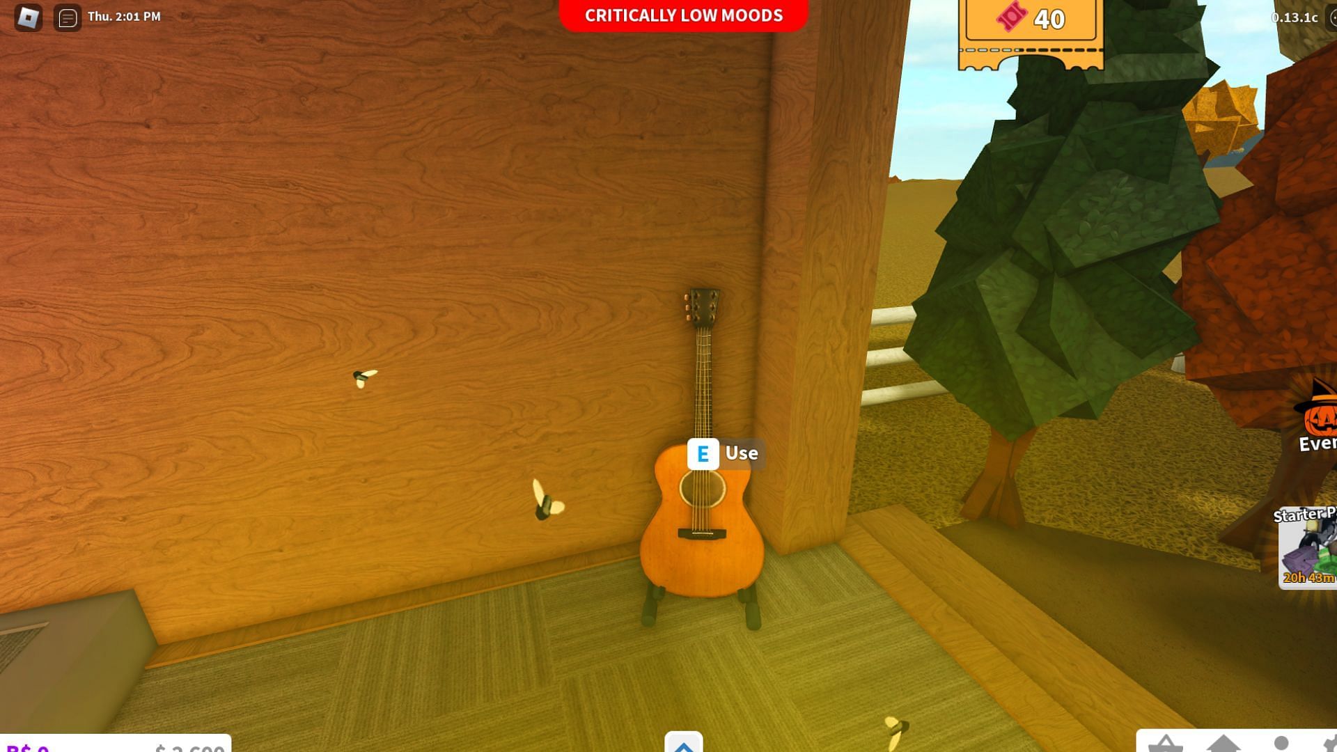 You will get the guitar on the stage (Image via Roblox)