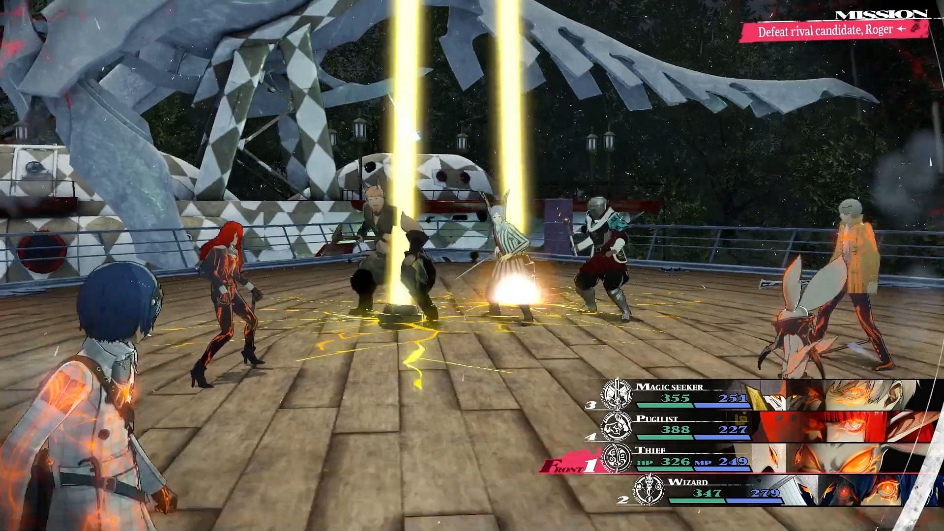 The bombardier's skill will deal a heavy blow to Roger (Image via Atlus)