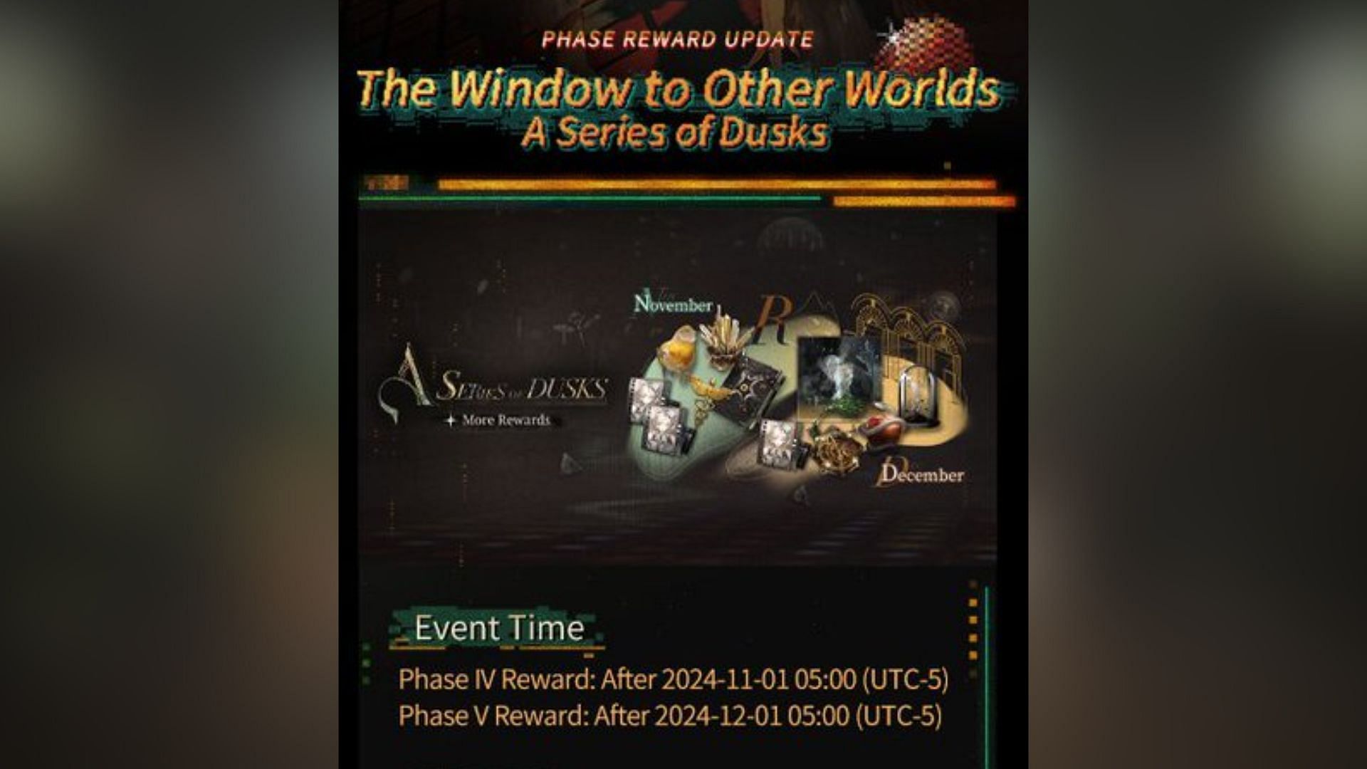 Bluepoch will update Phase IV and Phase V rewards in A Series of Dusks game mode (Image via Bluepoch)