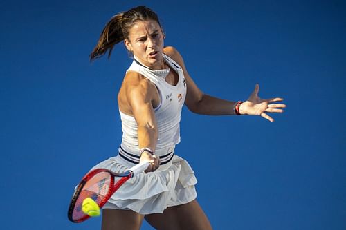 Emma Navarro in action at the 2024 Hong Kong 125 Open (Picture: Getty)