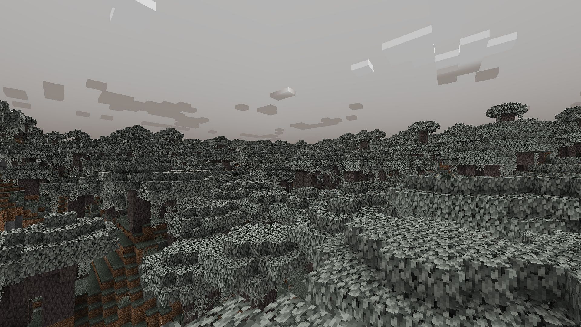 This is one of the Minecraft Pale Garden seeds that spawn you directly in the biome (Image via Mojang Studios)