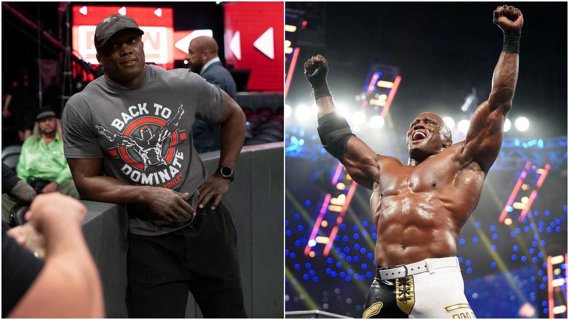 Bobby Lashley is a former United States Champion. [Pictures credit - WWE.com &amp; Lashley