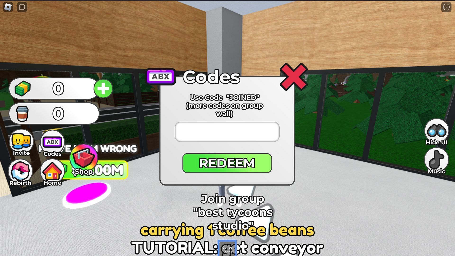 Redeem your code here (Image via Roblox)