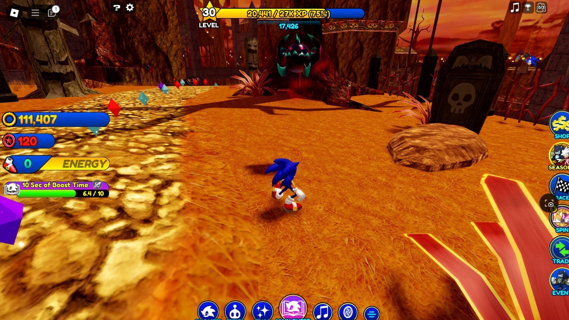 Dark Bats in Sonic Speed Simulator (Image via Roblox)