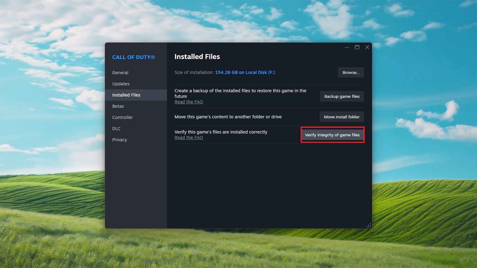 Verify Black Ops 6 Campaign game files (Image via Valve)
