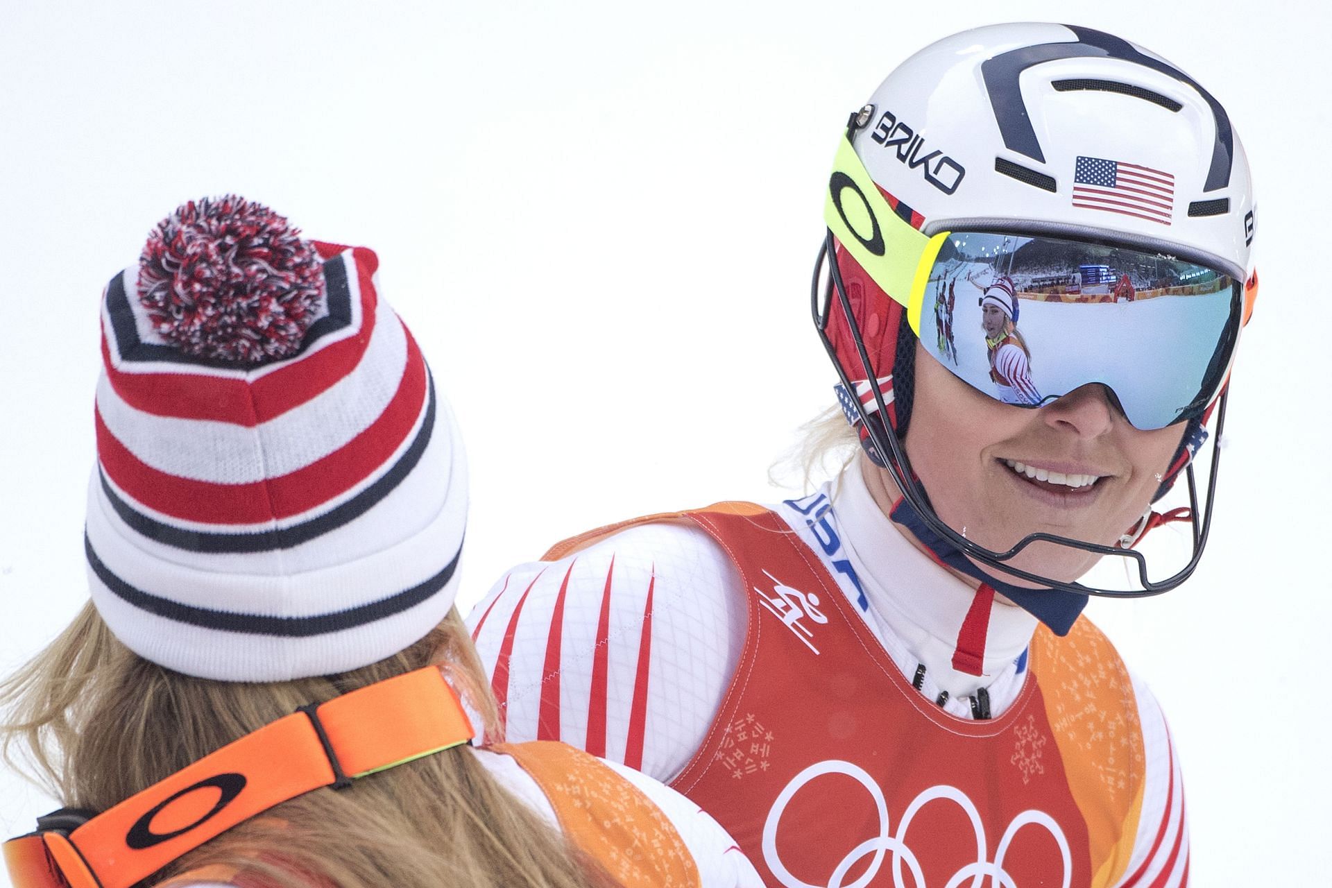 Lindsey Vonn and Mikaela Shiffrin at the PyeongChang 2018 Winter Olympic Games (Source: Getty)