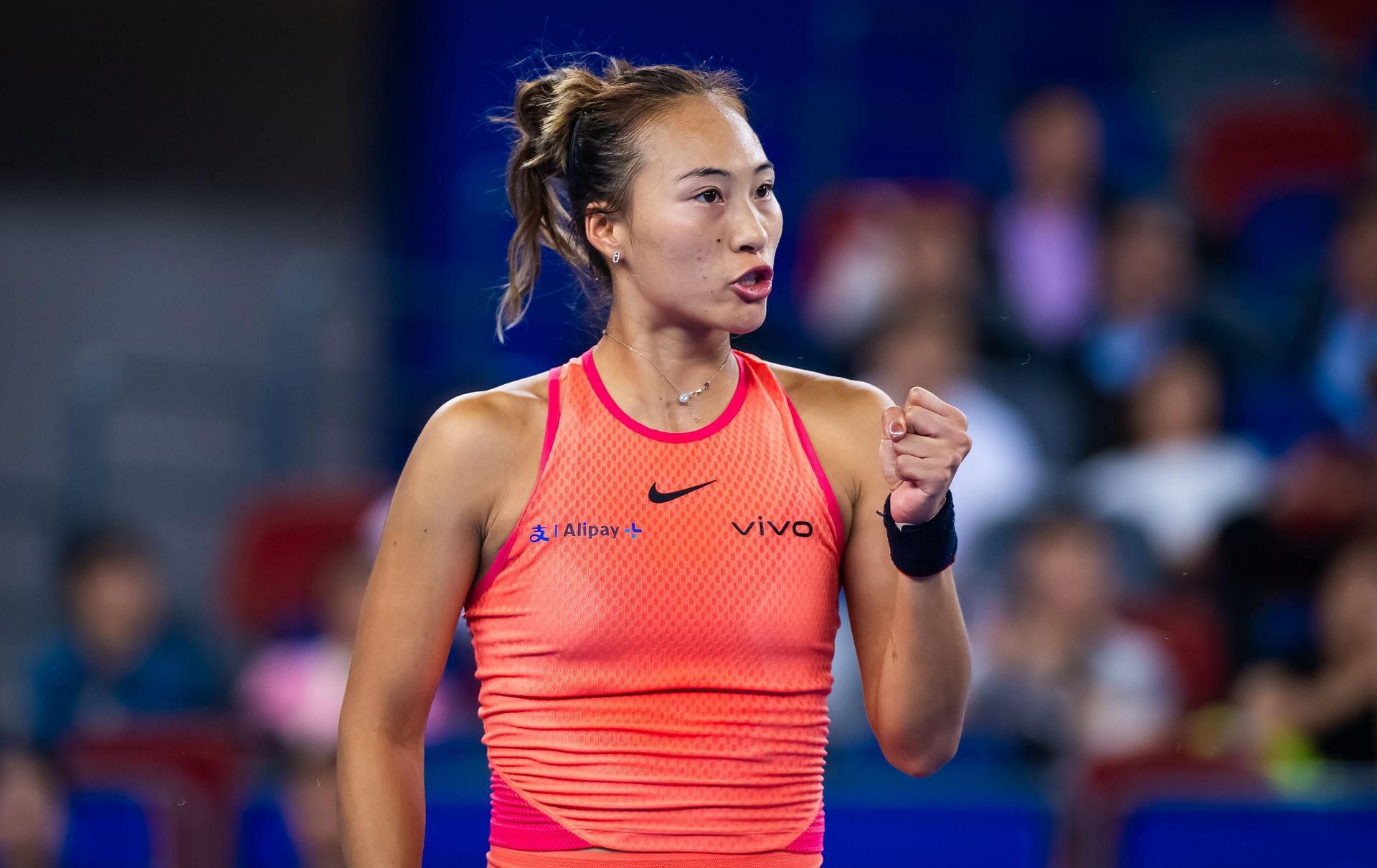 Zheng Qinwen at the 2024 Wuhan Open (Image: Getty)