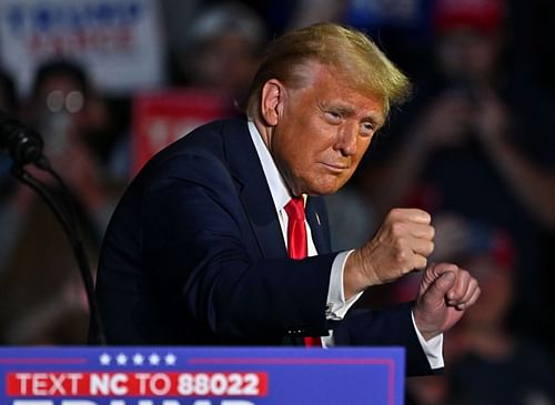 Republican presidentialcandidate Donald Trump speaks at a rally at East Carolina University in Greenville, N.C. - Source: Getty